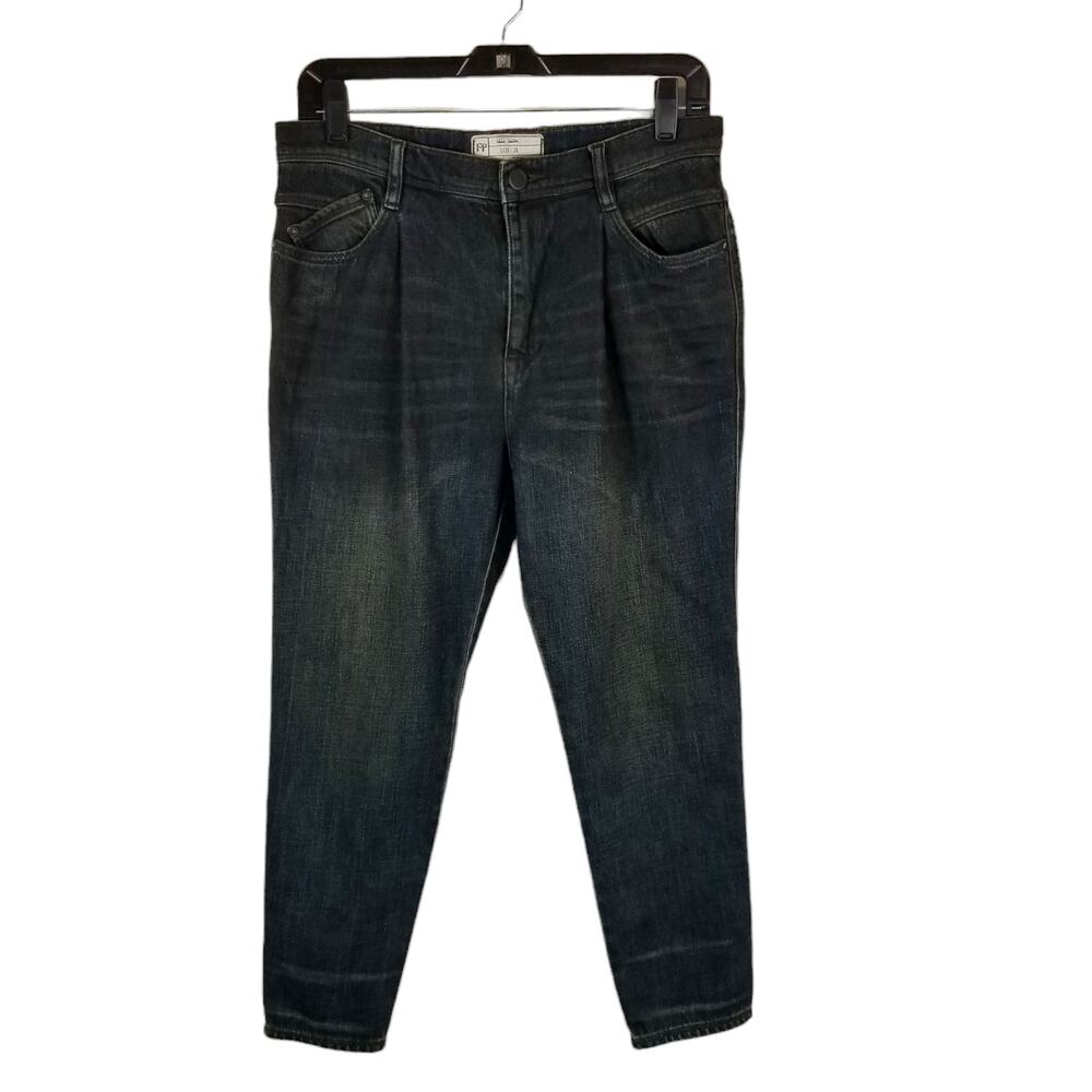 Free People High Rise Tapered Leg Ankle Jeans Size 26